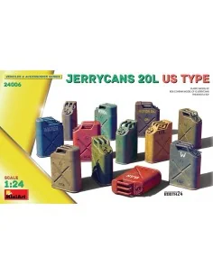Jerrycans 20L US Type, 1/24 - MiniArt 24006