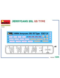 Jerrycans 20L US Type, 1/24 - MiniArt 24006 2