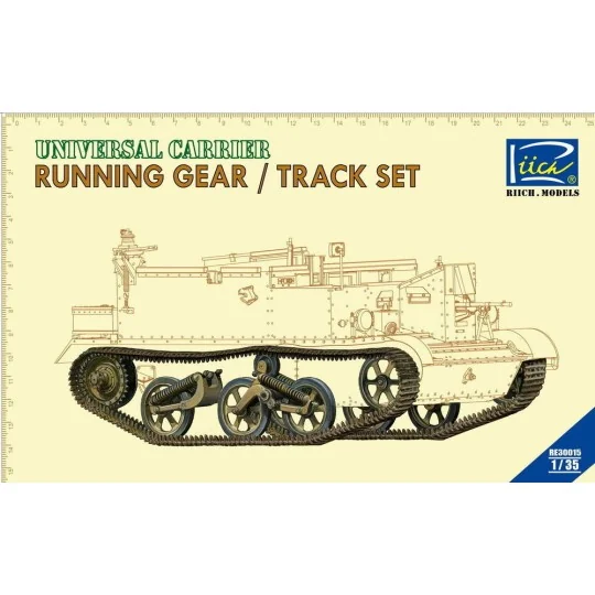 Running gear & Tracks set for Universal Carrier, 1/35 - Riich Model... Running gear & Tracks set for Universal Carrier, 1/35 - Riich Model...
