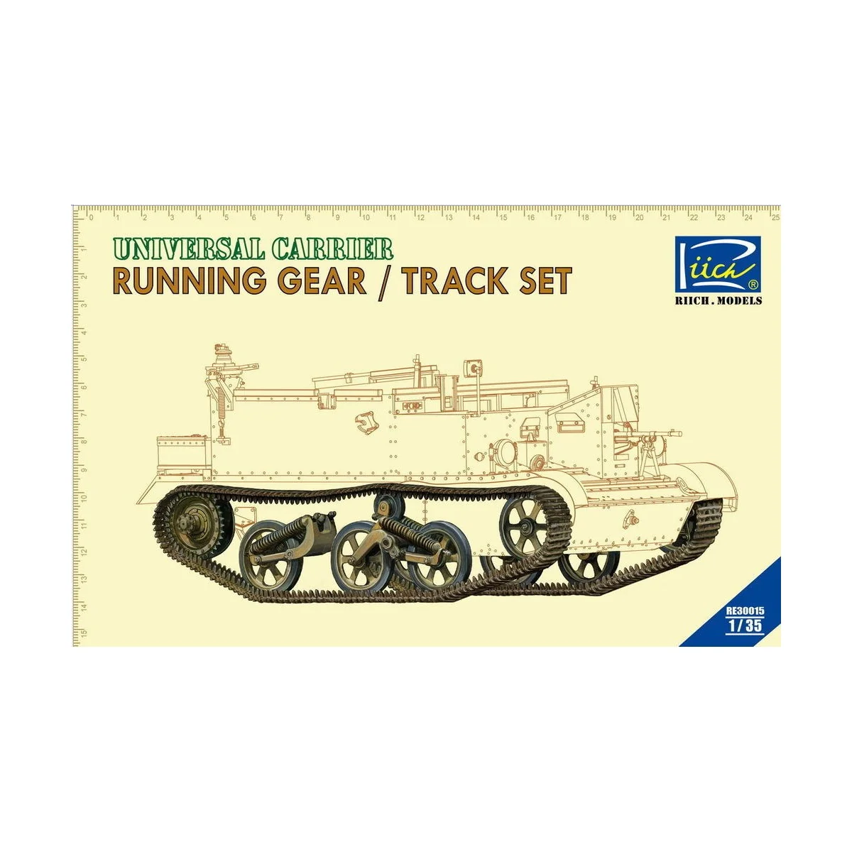 Running gear & Tracks set for Universal Carrier - Riich Models RE30015