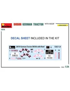 German Tractor D8506 w/Roof, 1/24 - MiniArt 24010 2