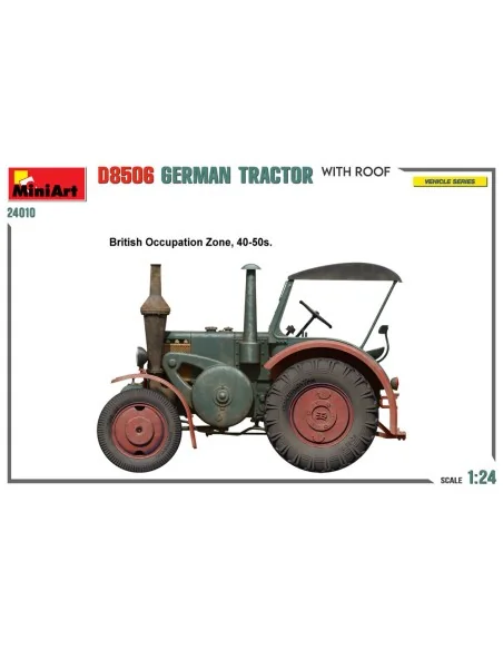 German Tractor D8506 w/Roof, 1/24 - MiniArt 24010