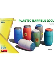 Plastic Barrels 200L, 1/24 - MiniArt 24011