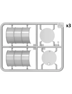 Fuel & Oil Drums 1930-50's Set 2, 1/24 - MiniArt 24012 2