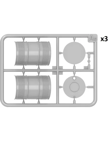 Fuel & Oil Drums 1930-50's Set 2, 1/24 - MiniArt 24012
