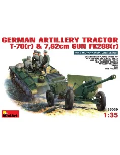 German Artillery Tractor T-70 & Gun FK 288 w/crew, 1/35 - MiniArt 3...