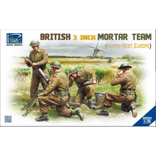 British 3 inch Mortar Team set (North West Europe), 1/35 - Riich Mo... British 3 inch Mortar Team set (North West Europe), 1/35 - Riich Mo...