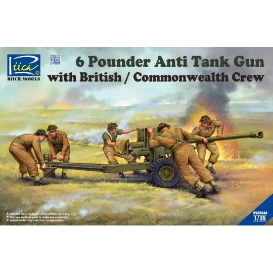 6 Pounder Anti Tank Gun with British Commonwealth Crew, 1/35 - Riic... 6 Pounder Anti Tank Gun with British Commonwealth Crew, 1/35 - Riic...