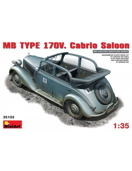 MB TYPE 170V Cabrio Saloon, 1/35 - MiniArt 35103