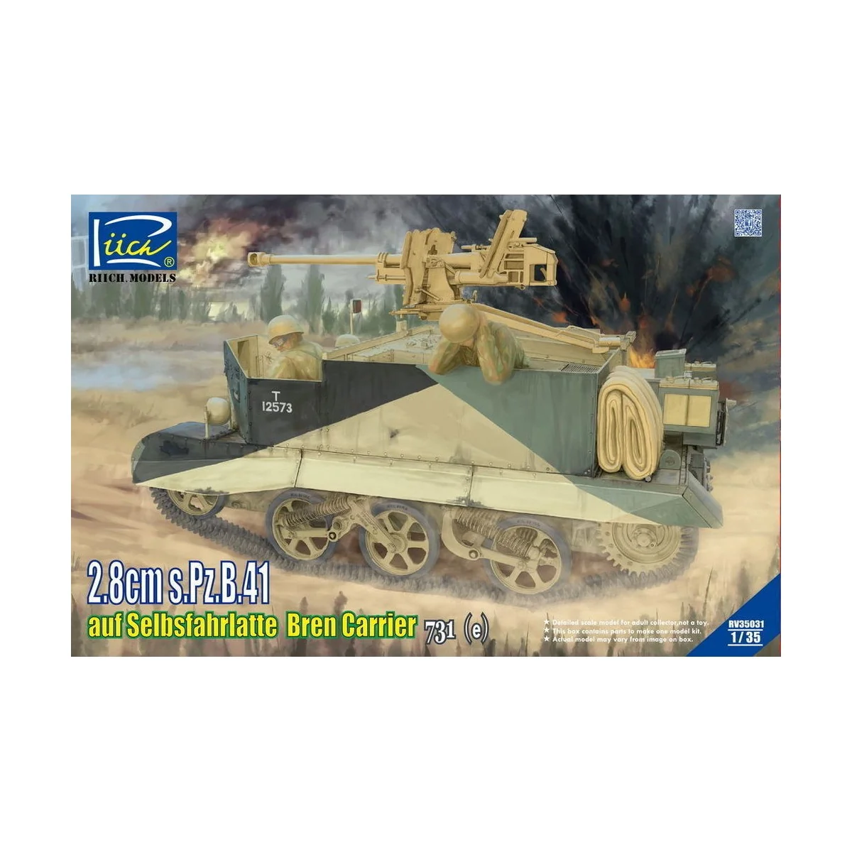 2.8cm s.Pz.B.41 auf SelbsfahrlafetteBren Carrier 731 (e), 1/35 - Ri...