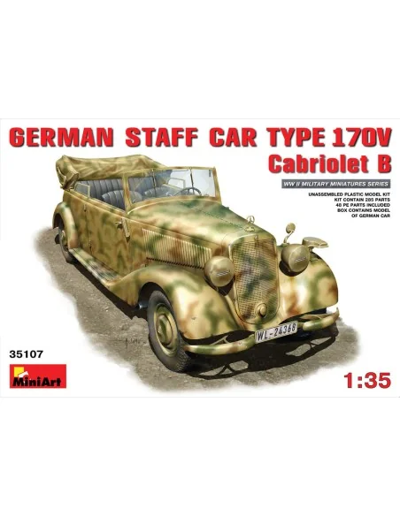 German Staff Car MB 170V. Cabriolet, 1/35 - MiniArt 35107