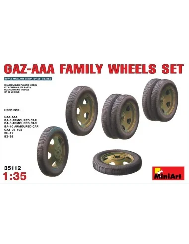 GAZ-AAA Family Wheels set, 1/35 - MiniArt 35112