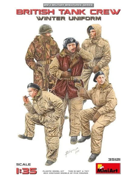British Tank Crew (Winter Uniform), 1/35 - MiniArt 35121