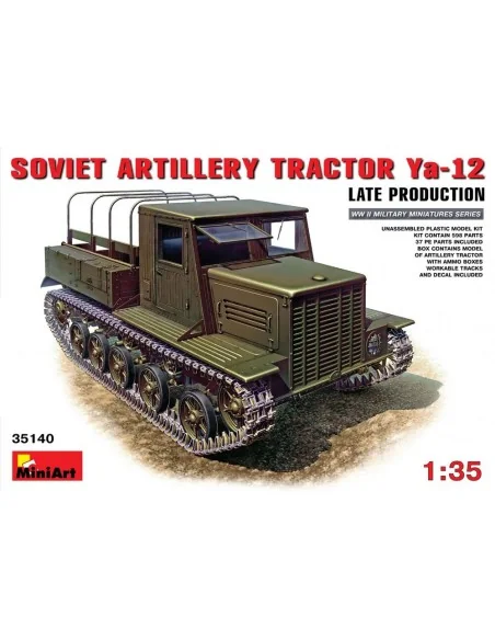 Ya-12 Late Prod. Soviet Artillery Tractor, 1/35 - MiniArt 35140