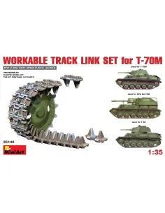 Workable Track Link Set for T-70M Light Tank, 1/35 - MiniArt 35146