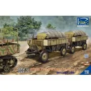 German Hf.7 steel field wagen (trailer) with resin parts (Dual pack...