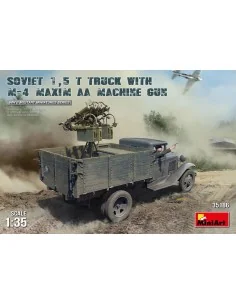 Soviet 1, 5 t Truck w/ M-4 Maxim AA Machine Gun, 1/35 - MiniArt 35186