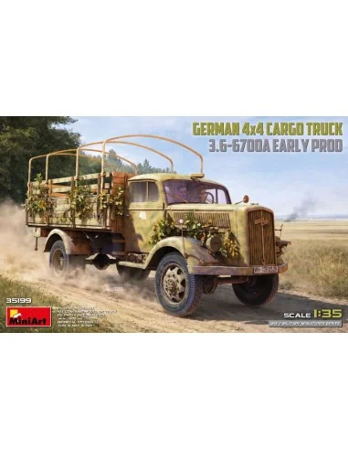 German 3t 4x4 Cargo Truck 3.6-6700A Early Prod, 1/35 - MiniArt 35199