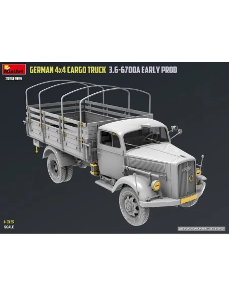 German 3t 4x4 Cargo Truck 3.6-6700A Early Prod, 1/35 - MiniArt 35199