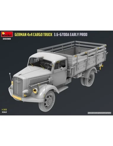 German 3t 4x4 Cargo Truck 3.6-6700A Early Prod, 1/35 - MiniArt 35199