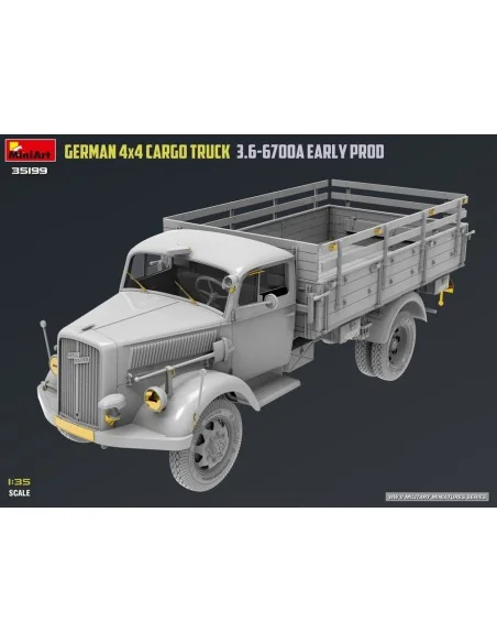 German 3t 4x4 Cargo Truck 3.6-6700A Early Prod, 1/35 - MiniArt 35199