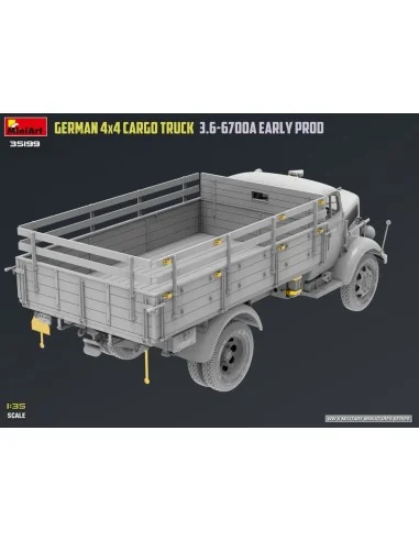 German 3t 4x4 Cargo Truck 3.6-6700A Early Prod, 1/35 - MiniArt 35199