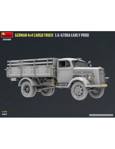 German 3t 4x4 Cargo Truck 3.6-6700A Early Prod, 1/35 - MiniArt 35199