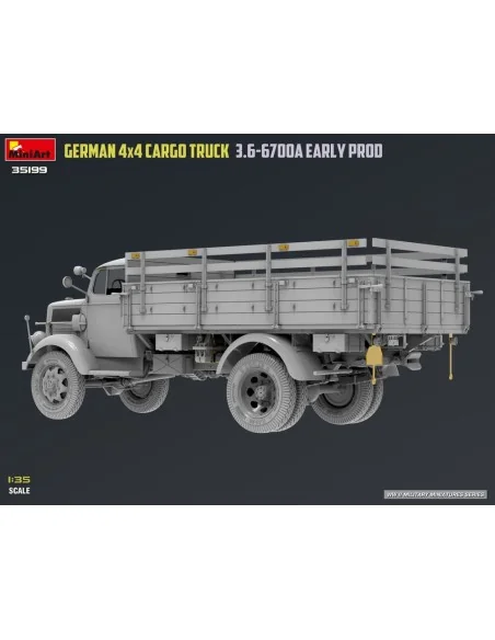 German 3t 4x4 Cargo Truck 3.6-6700A Early Prod, 1/35 - MiniArt 35199