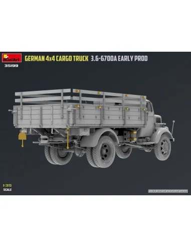 German 3t 4x4 Cargo Truck 3.6-6700A Early Prod, 1/35 - MiniArt 35199