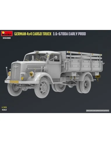 German 3t 4x4 Cargo Truck 3.6-6700A Early Prod, 1/35 - MiniArt 35199