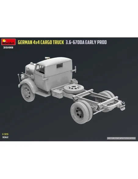 German 3t 4x4 Cargo Truck 3.6-6700A Early Prod, 1/35 - MiniArt 35199