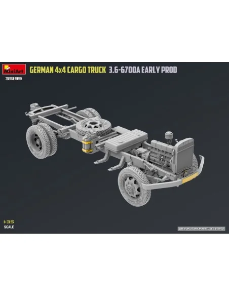 German 3t 4x4 Cargo Truck 3.6-6700A Early Prod, 1/35 - MiniArt 35199