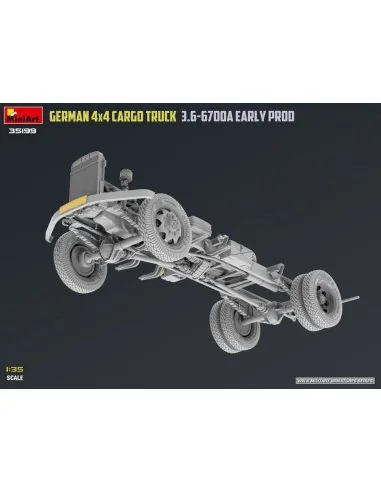 German 3t 4x4 Cargo Truck 3.6-6700A Early Prod, 1/35 - MiniArt 35199