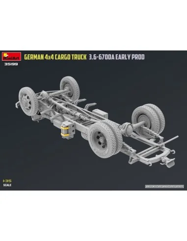 German 3t 4x4 Cargo Truck 3.6-6700A Early Prod, 1/35 - MiniArt 35199
