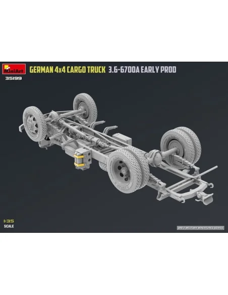 German 3t 4x4 Cargo Truck 3.6-6700A Early Prod, 1/35 - MiniArt 35199
