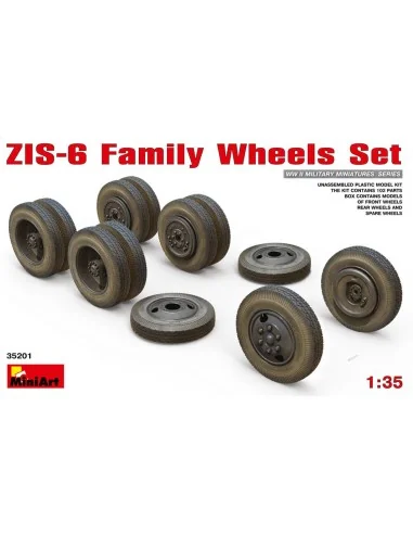 ZIS-6 Family Wheels Set, 1/35 - MiniArt 35201