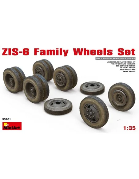 ZIS-6 Family Wheels Set, 1/35 - MiniArt 35201