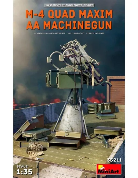 M-4 Quad Maxim AA Machinegun, 1/35 - MiniArt 35211
