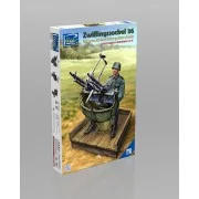 WWII German Zwillingssockel 36 Anti-Aircraft MG Mount w.Solider(inc...