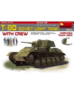 T-80 Soviet Light Tank w/Crew.Special Edition, 1/35 - MiniArt 35243