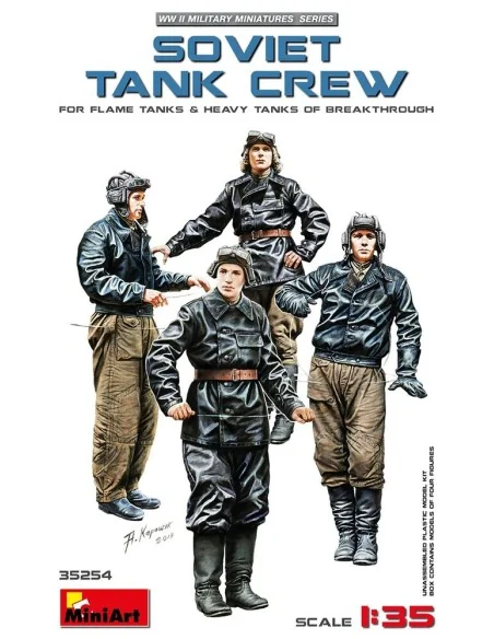 Soviet TankCrew(forFlameTanks&HeavyTanksofBreak), 1/35 - MiniArt 35254