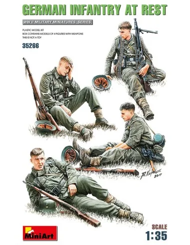 German Infantry at Rest, 1/35 - MiniArt 35266