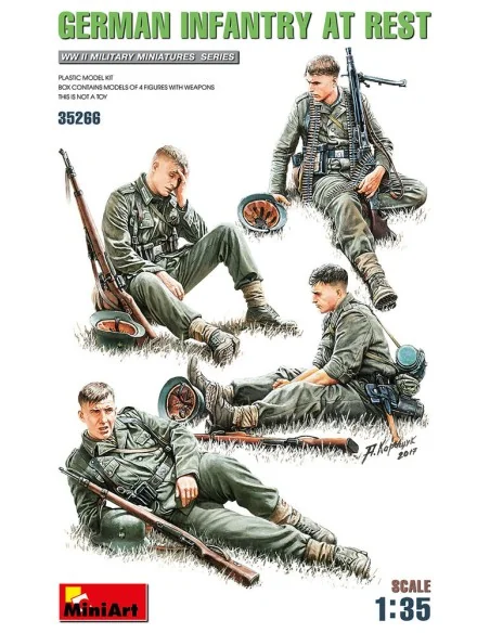 German Infantry at Rest, 1/35 - MiniArt 35266
