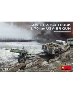Soviet 2 t 6x4 Truck with 76 mm USV-BR Gun, 1/35 - MiniArt 35272