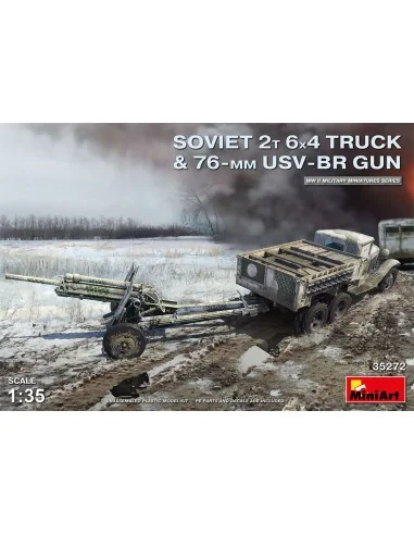 Soviet 2 t 6x4 Truck with 76 mm USV-BR Gun, 1/35 - MiniArt 35272