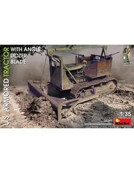 U.S. Armored Tractor w/Angle Dozer Blade, 1/35 - MiniArt 35291