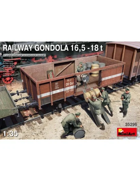 [NO_DESC] Railway Gondola 16, 5-18 t, 1/35 - MiniArt 35296