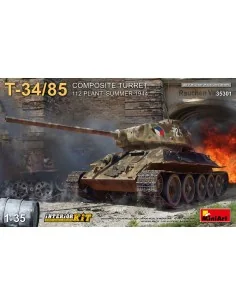 T-34-85 Composite Turret. 112 Plant. Summer 1944 Interior Kit, 1/35...