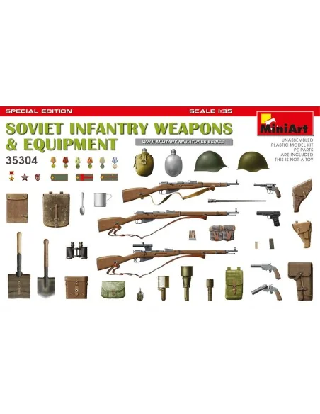 Soviet Infantry Weapons and Equipment. Spec. Ed., 1/35 - MiniArt 35304