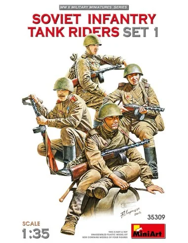Soviet Infantry Tank Riders Set 1, 1/35 - MiniArt 35309